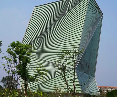 Duurzaam gebouw in Ningbo, China
