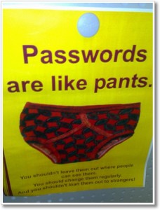 Passwords are like pants