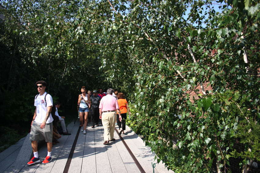 Wandelen op de High Line in New York