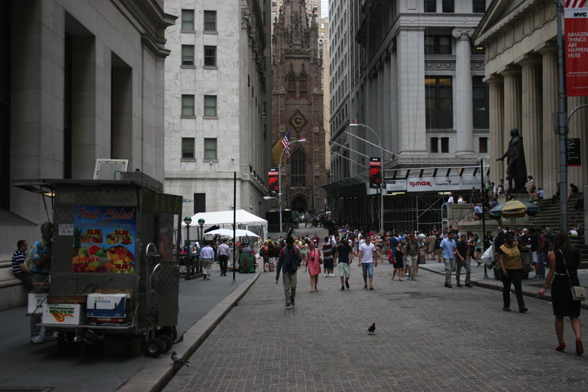 Wall Street is nu voor de toeristen