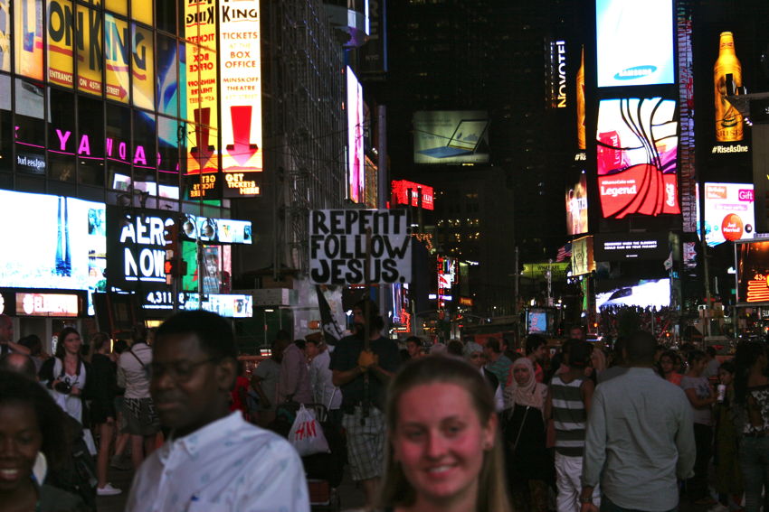 Protest op Times Square