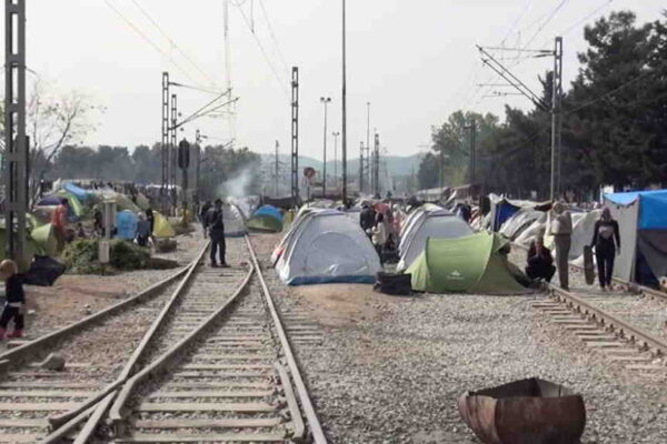 vluchtelingenkamp Idomeni in Griekenland